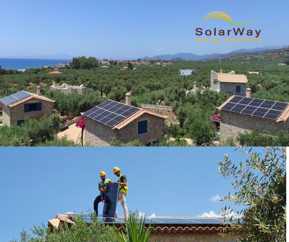 Installation of solar panels in hotel